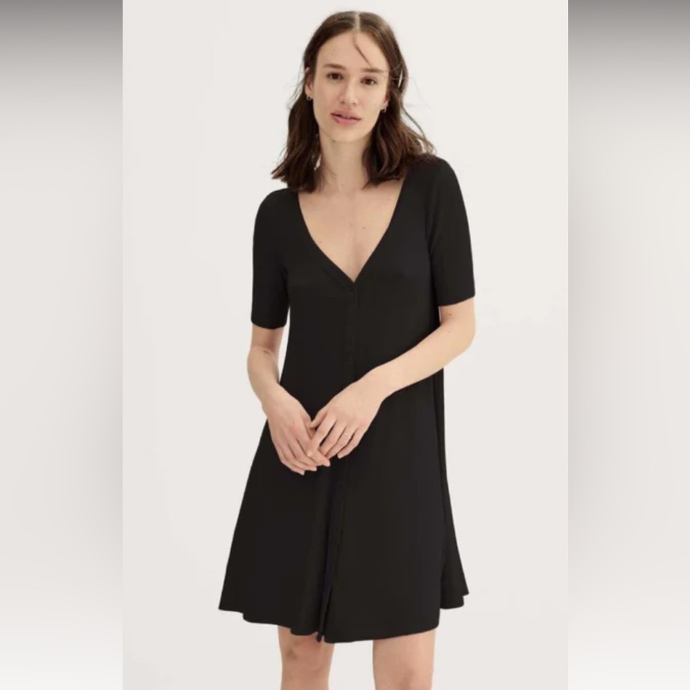 Hatch Softest Rib Nursing Mini Dress size small